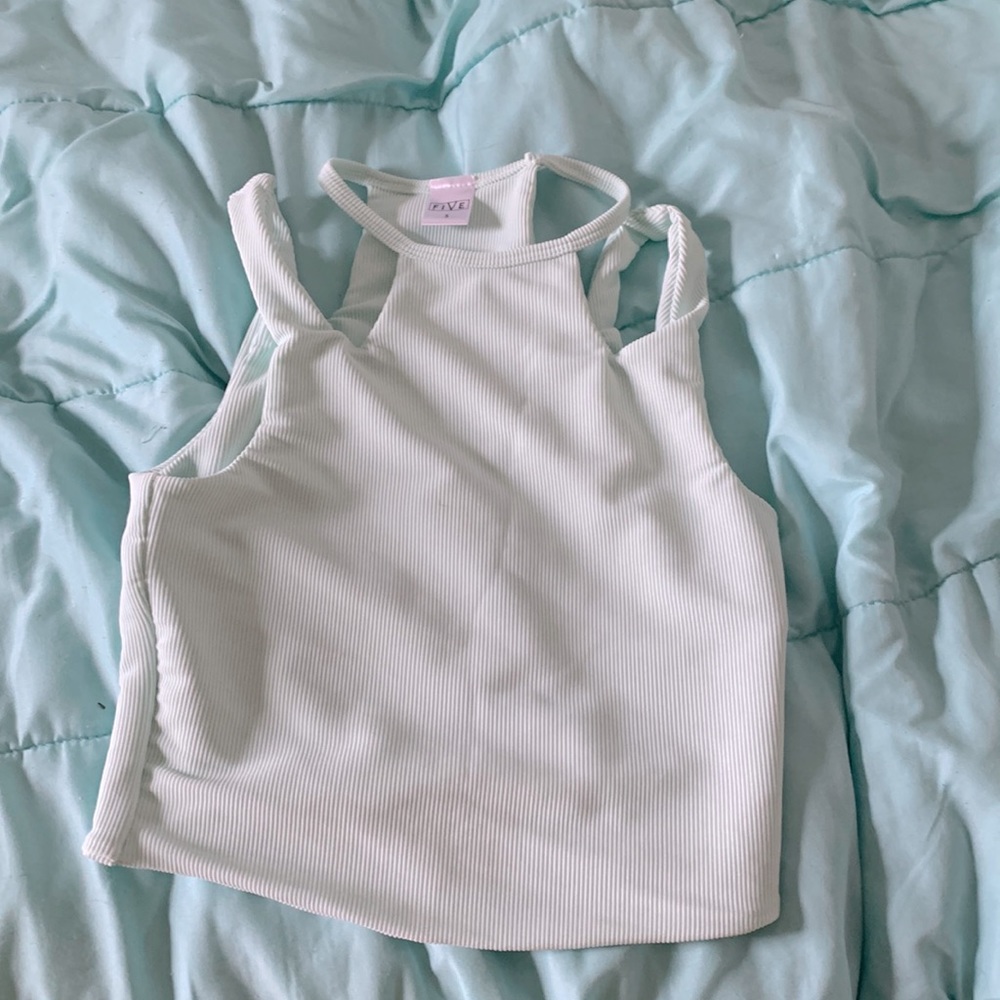 FIVE dancewear top white Adult small Long